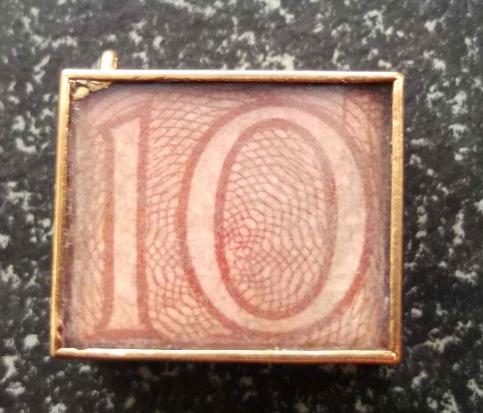 10 Shilling Note Gold Charm HM 9ct 