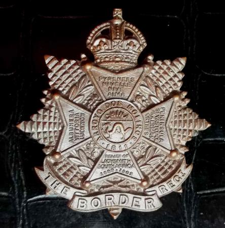 British Army Border Regiment Officer's Cap Badge