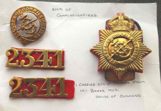 British Corps of Commissionaires Badge Lot