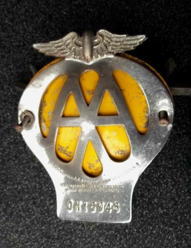 Vintage AA Car Membership Badge