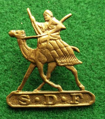 Sudan Defence Force Cap Badge WW2