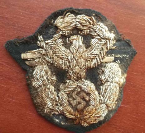 German Bullion Wire Police  Arm Eagle - Relic