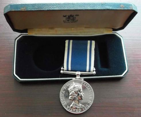 British Police Long Service Good Conduct Medal in Box