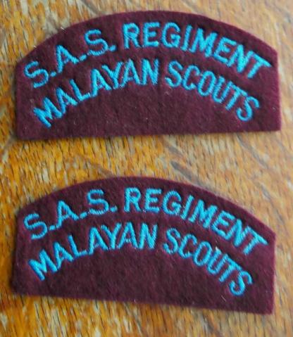 SAS Malayan Scouts Tailors Shop Shoulder Titles