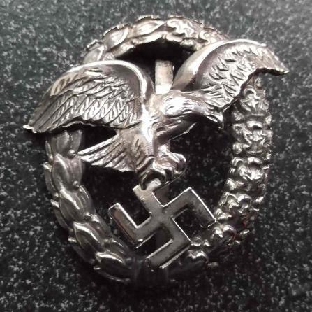 German WW2 Luftwaffe Observers Badge - Reproduction