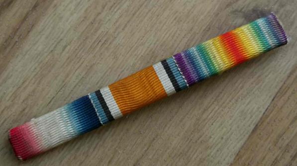 WW1 Medal Ribbons on Bar 