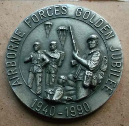 British Army Airborne Forces Jubilee Medal Anniversary of Formation