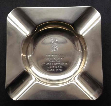 Grenadier Guards Presentation Ashtray 1970