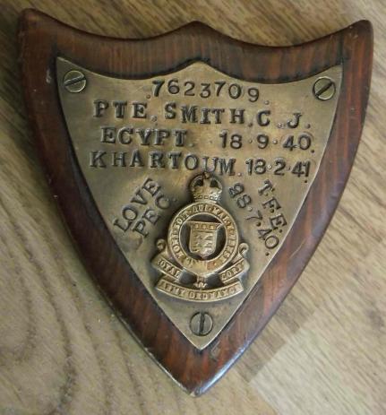 WW2 Veterans Shield British Army RAOC