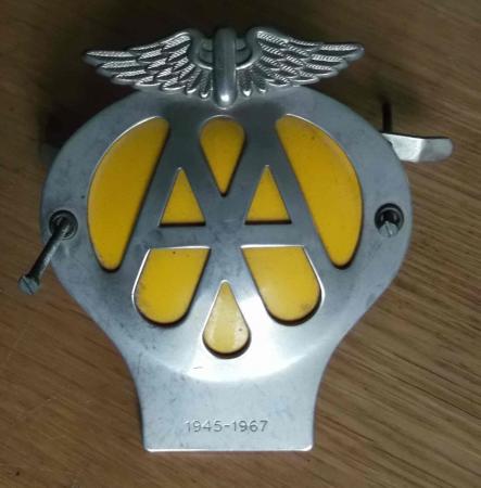 Automobile Association Car Bumper Badge Limited Edition