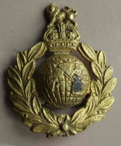 Royal Marines Cast Brass Bazaar Badge