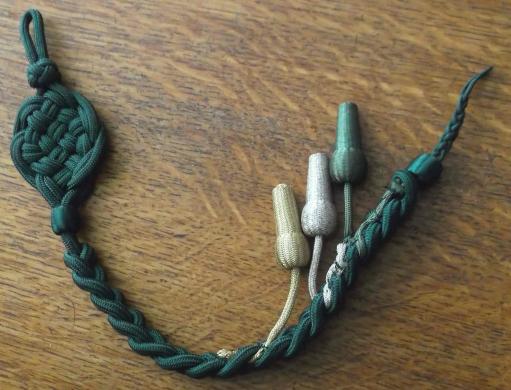 German Forestry Shooting Lanyard with Acorns