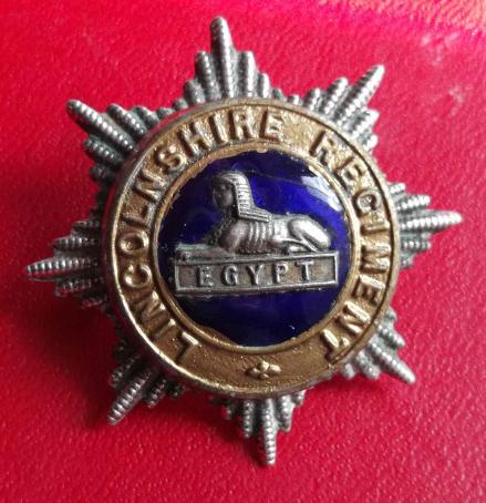 Lincolnshire Regiment Officers Cap Badge