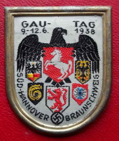 German Hannover Braunschweig Gau Tinnie 1938