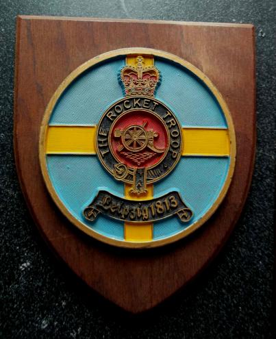 O Battery Royal Horse Artillery Wooden Wall Shield 