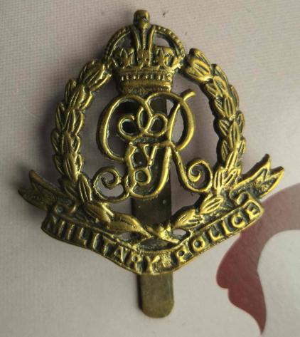 British Army Military Police Bazaar Cap Badge GVR