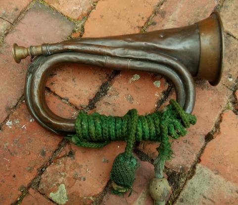 British Victorian Military Pattern Bugle 1886 - Well Used