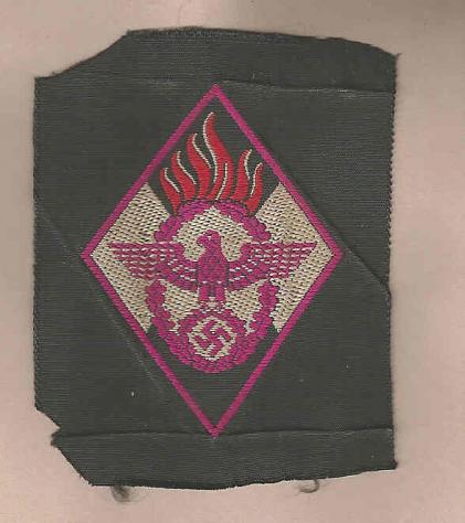 German Hitler Youth Fire Protection Patch