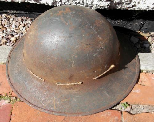 British WW2 Homefront Fire Watchers Helmet with Liner