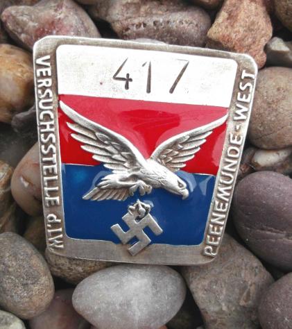 German Luftwaffe Security Badge Peenemunde - Reproduction