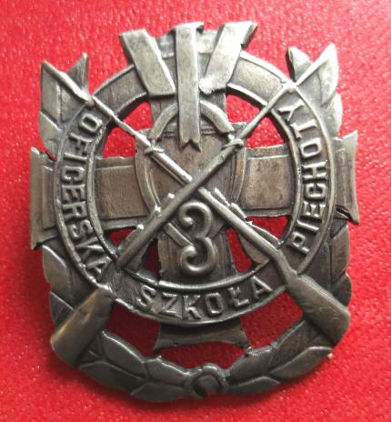 Communist Poland Army Officer Training School Badge