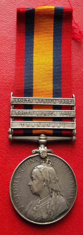 Britiah Army Queens South Africa Medal 13th Hussars 