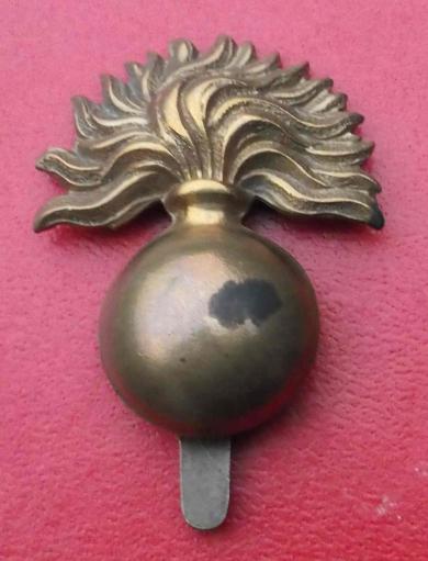 British Army Grenadier Guards Regiment Brass Cap Badge