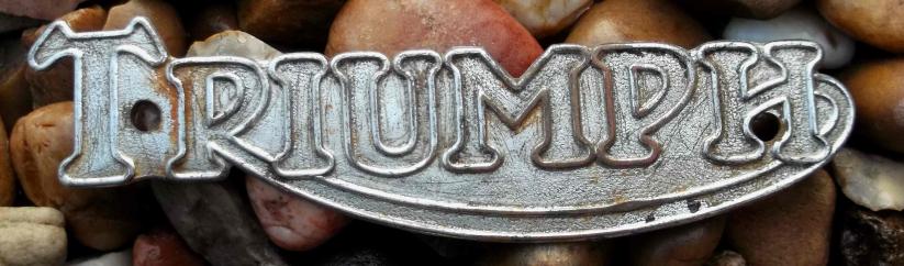 Vintage Triumph Motorbike Tank Badge