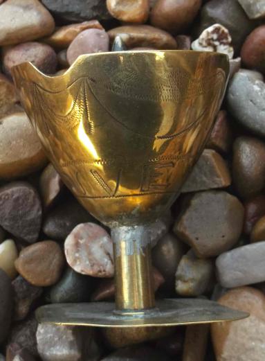 Trench Art Brass Ashtray WW1