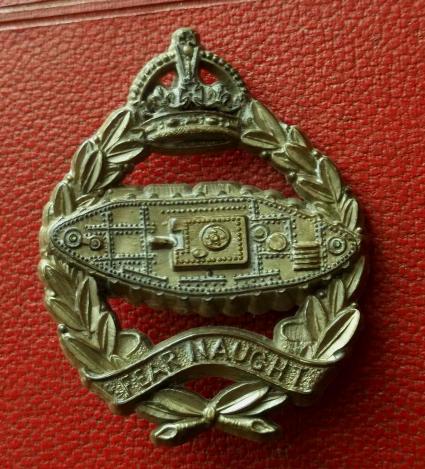 British Army WW2 Royal Tank Regiment Plastic Cap Badge