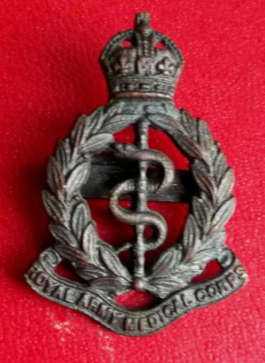 British Army RAMC Officers Cap Badge KC