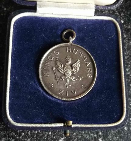 British Army Silver Kings Hussars Cricket Medal