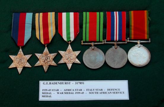 South African Named WW2 Campaign Medal Group