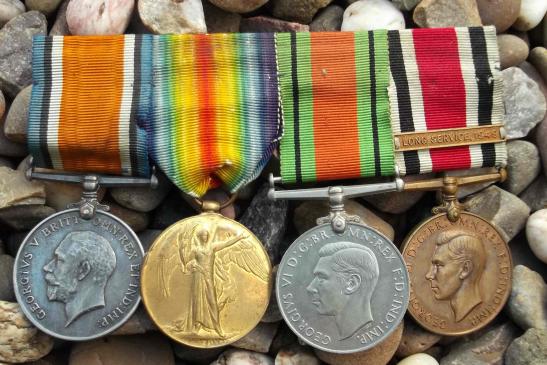 British Army WW1 Royal Warwicks and WW2 Medal Group