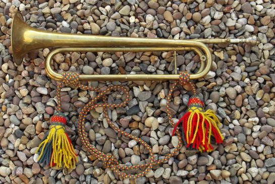 British Army Long Brass Bugle