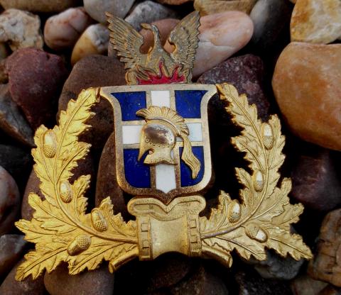 Greek Army Officers Junta Era Cap Badge