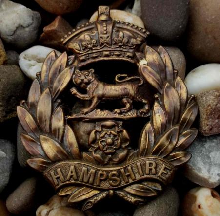 Hampshire Regiment 2nd Battalion Overseas Helmet Plate