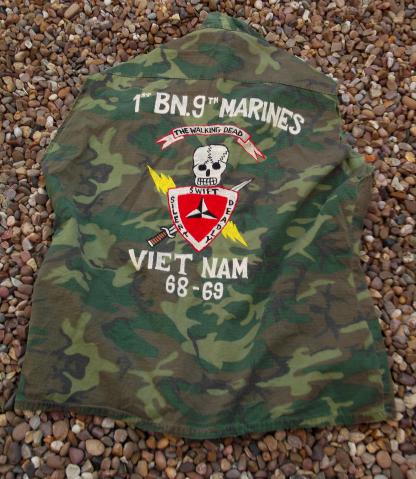 USMC Vietnam Tour Veterans Jacket Cut Off 