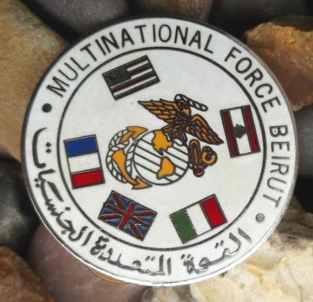 USMC Multinational Force Beirut Pin Badge