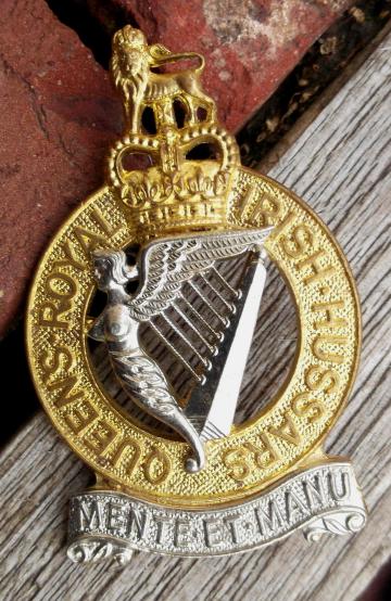 British Army Queen's Royal Irish Hussars Pouch Badge EIIR