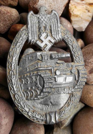 German Army Waffen SS Silver Grade Panzer Assault Badge