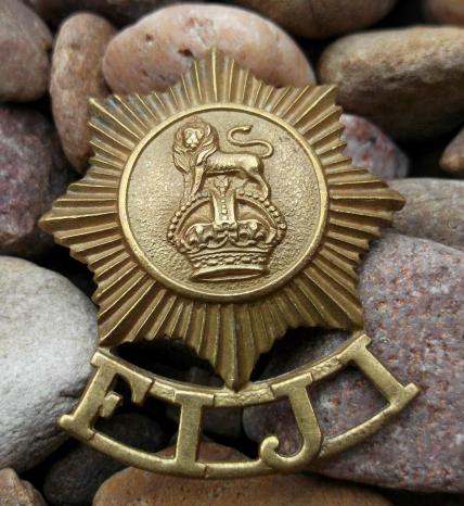 Fiji Defence Force Cap Badge  - J.R. Gaunt London