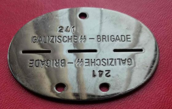 German WW2 Waffen SS ID DiscDog Tag  Reproduction