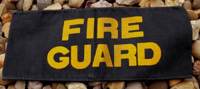 British Civil Defence Fire Guards Armband