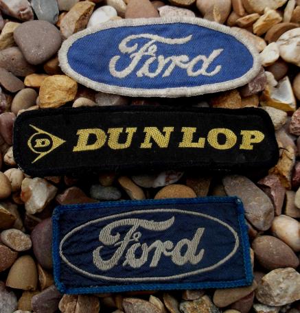 Vintage Motor Mechanics Patches Ford and Dunlop