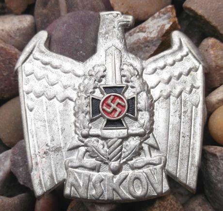 German NSKOV Veterans Cap Eagle Emblem