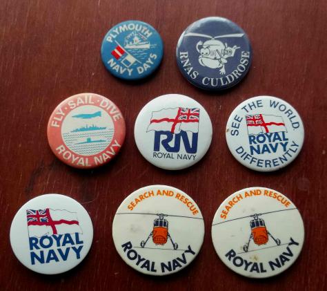 British Royal Navy Pin Badges Lot