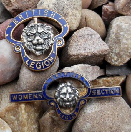 British Legion Numbered Enamel Pin Badges