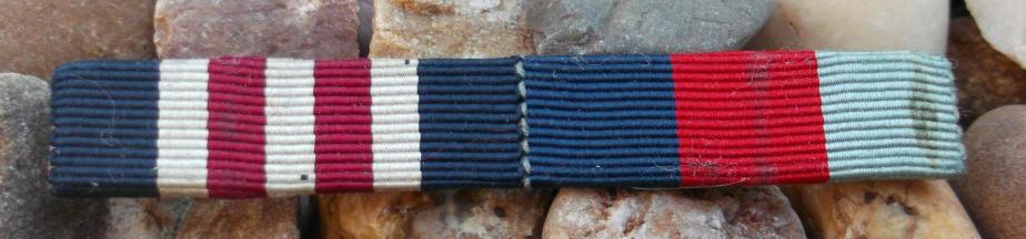 British and Commonwealth Medal Ribbon Bar MM & 1939 45 Star