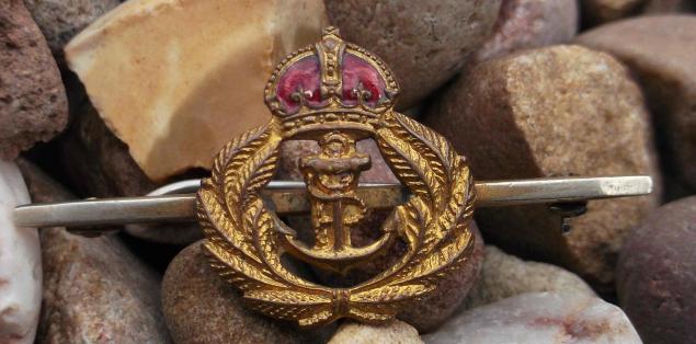 Royal Navy Veterans Sweetheart Tie Pin WW2